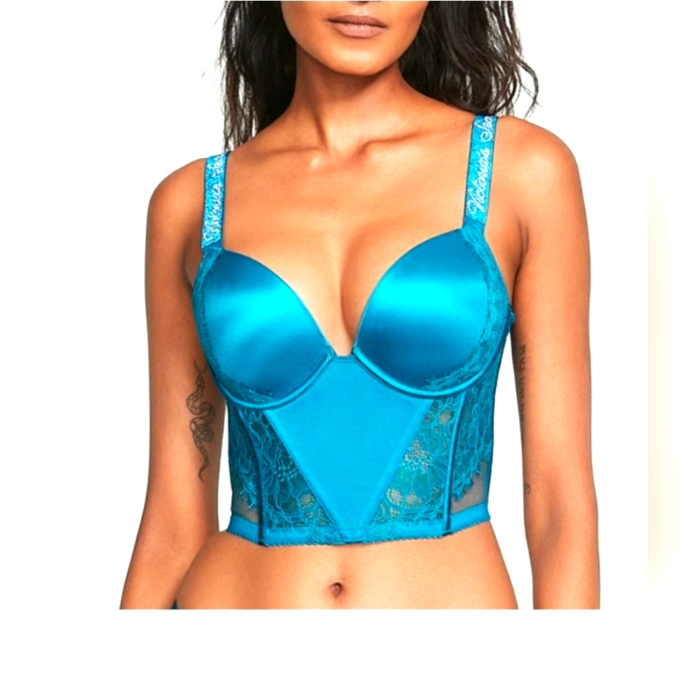 Bombshell Add-2-Cups Shine Strap Push-Up Corset Top